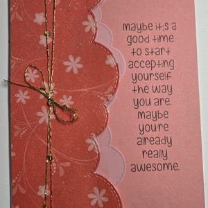 Handmade  Card Thankful Encouragement  Just Because  Thinking of You For Him Unisex  Friendship  For Her Love Inspirational