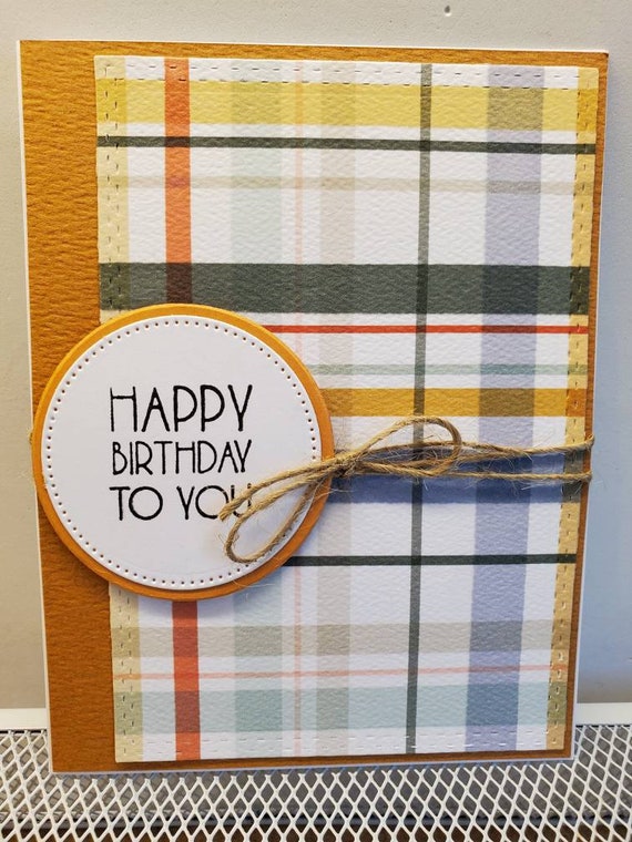 Handmade Birthday Card for Him Friend Male Celebrate Etsy