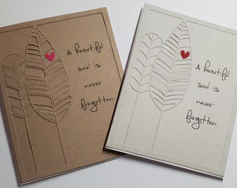 Handmade Sympathy Card. Bereavement. Grief. Loss of a Loved One. Thinking of You. Just Because. Encouragement. Trees. Mourning