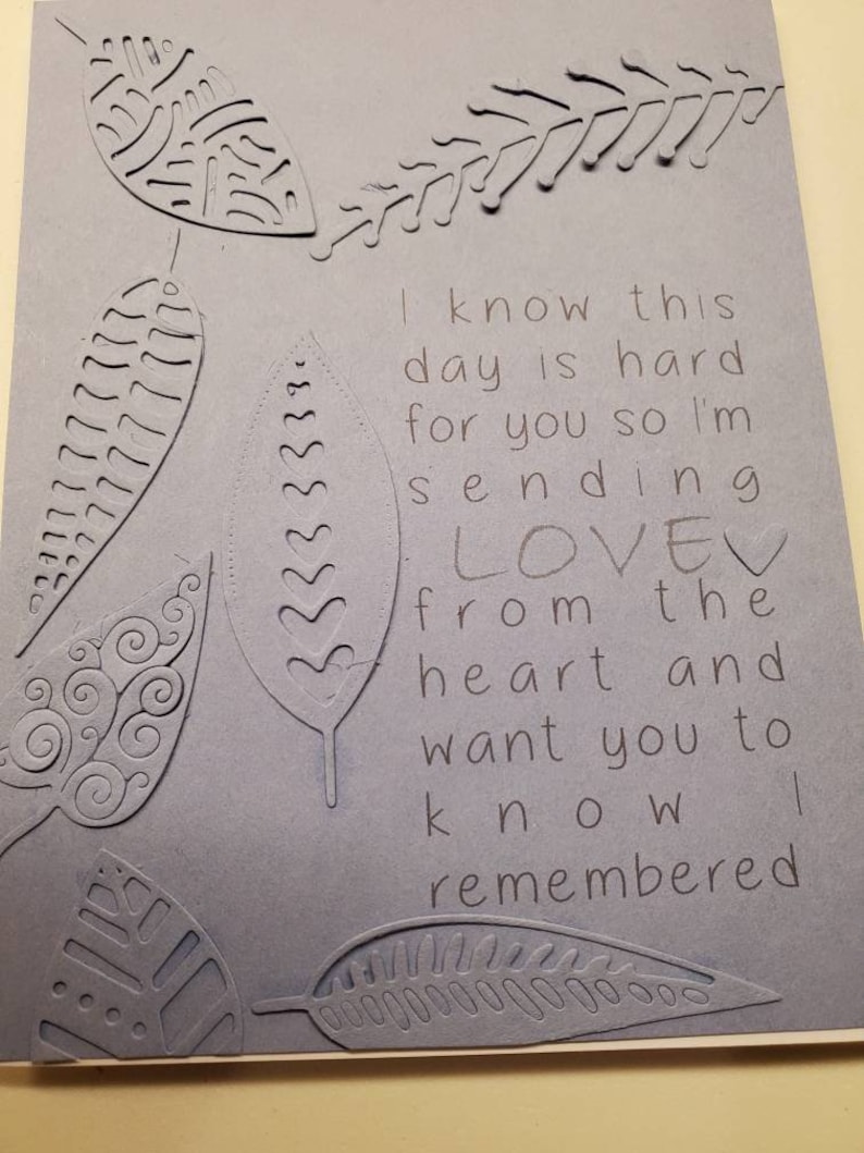 Handmade Sympathy Card. Bereavement Grief. Thinking of You - Etsy