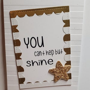 Handmade Inspirational Card. Greeting Card.  Encouragement. Just Because. Thinking of You. Blank Card. For Him. For Her. Congratulations.