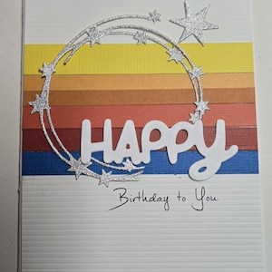 Handmade Birthday Card. For Her. For Him. Unisex.  For Him.  For Her.  Whimsical. Celebration.