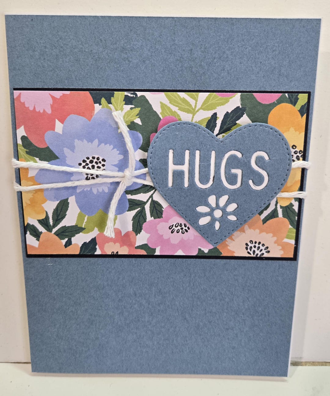Handmade Hugs Card: Floral Thinking of You Card - Etsy