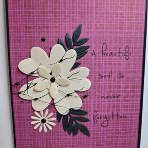 Handmade Sympathy Card. Bereavement. Grief. Loss of a Loved One. Encouragement. Thinking of You. Inspirational. Mourning.