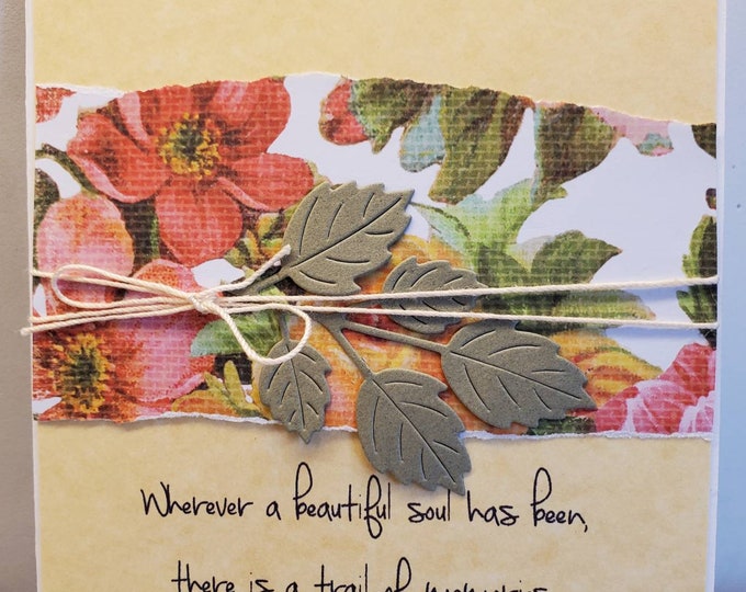 Hand Made Die Cut Sympathy Card. Grief. Mourning a Loss. Etsy