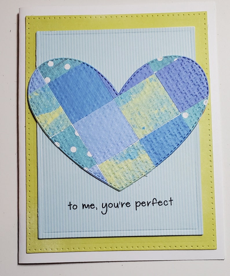 Handmade Card. Encouragement. Just Because. Thinking of You. For Him. Unisex. Friendship. For Her. Love. Inspirational. Child. Heart image 2