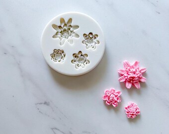Molde de flores en capas cuádruple
