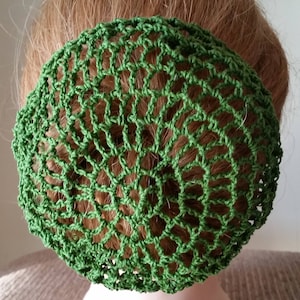 Large Size Hair Bun Cover- in Cotton Crochet Thread