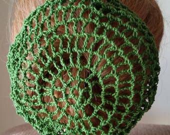 Large Size Hair Bun Cover- in Cotton Crochet Thread