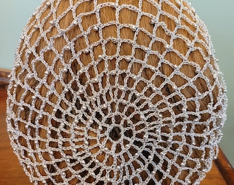 Cinderella II - LIMITED AVAILABILITY - All Metallic Beaded Snood with beads on every row.