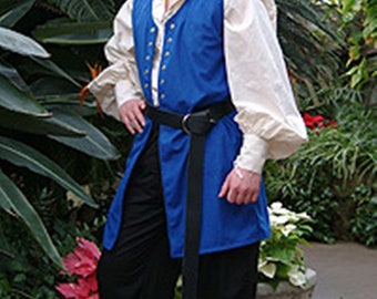 Renaissance Long length Vest in various colors in Size Small to 5XL