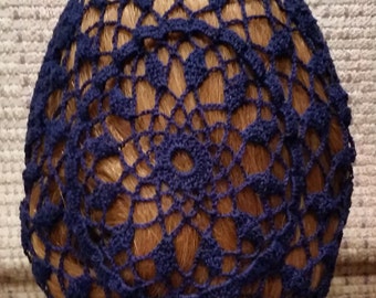 Wheat Cluster Fancy Hair Snood in Cotton