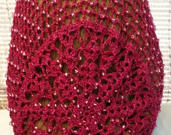 Lacy Bouquet - Beaded Every Row in Metallic Combination thread-Long 12" Length