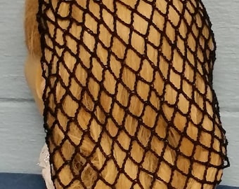 40's Square Net Hair Snood in Cotton