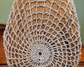 Cinderella - LIMITED AVAILABILITY - All Metallic Beaded Snood with beads on every row-Long 10".