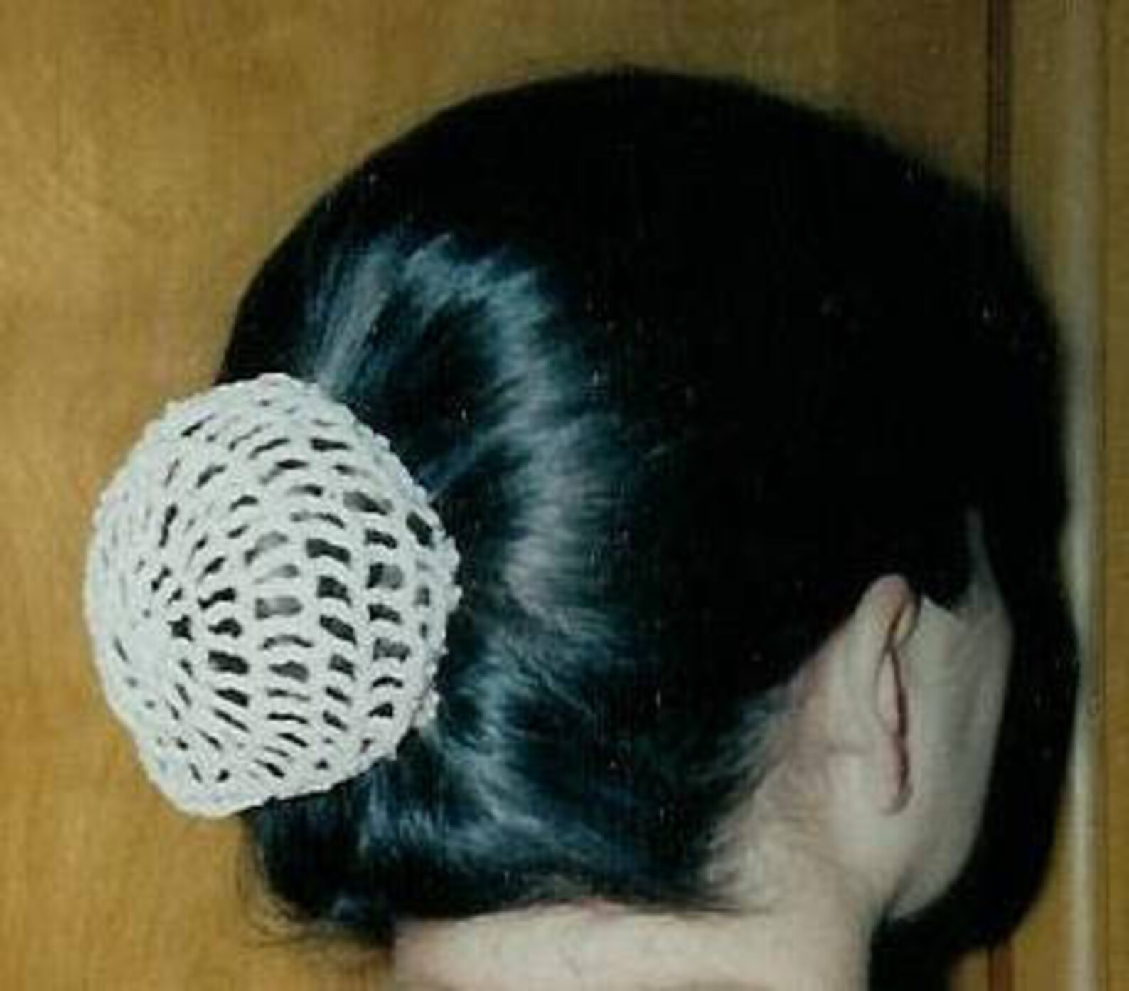 Hair Bun Cover in Cotton Crochet Thread Etsy