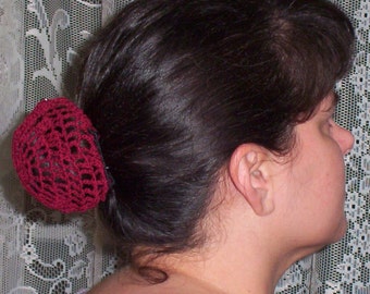 Hair Bun Cover- in Cotton Crochet Thread