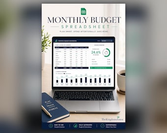 Monatliches Budget, Expense Tracker Dashboard (Excel Google Sheets)