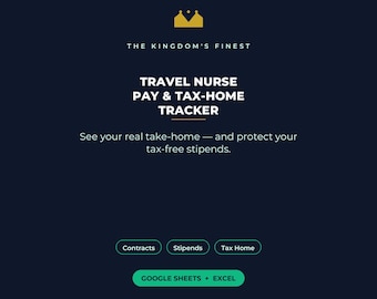 Travel Nurse Pay Tracker | Stipendien-Tax-Home Tabelle