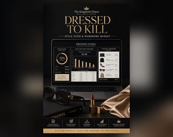 Style Fund Kleiderschrank Budget Tabelle, Kosten pro Abnutzung Tracker ( Google Sheets, Excel)