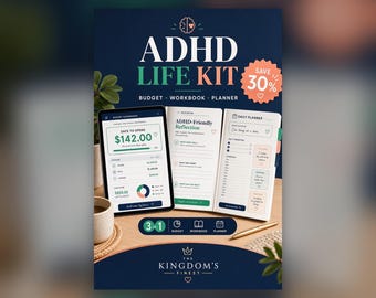 ADHD Life Kit: Budget, Workbook, Planer ( Google Sheets, PDF)