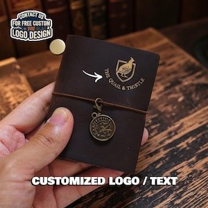 Minicuaderno de viaje personalizado de piel, cuaderno de bolsillo de piel auténtica, regalo para escritores, regalo para ella y para él.