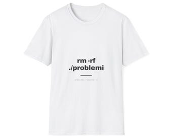 Problemas com rm -rf | Camiseta | Humor de TI | Administrador de Sistemas