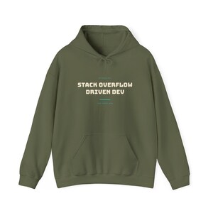Desenvolvimento orientado pelo Stack Overflow | Moletom com capuz | Humor de TI | Administrador de sistemas imagem 4