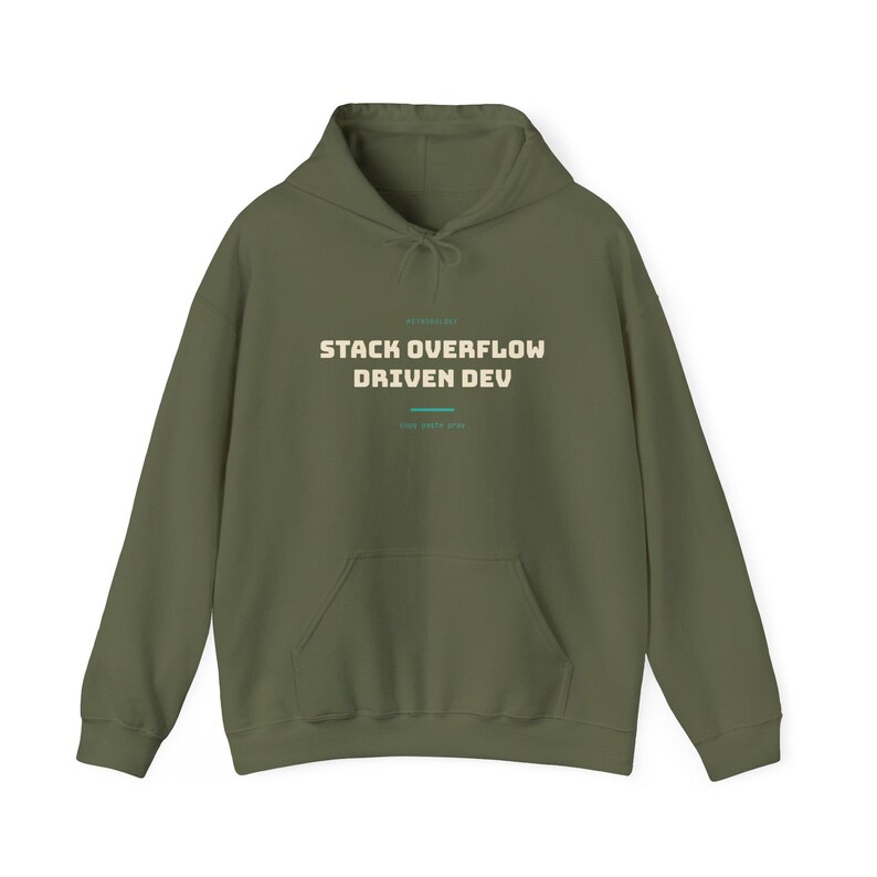 Desenvolvimento orientado pelo Stack Overflow | Moletom com capuz | Humor de TI | Administrador de sistemas imagem 4