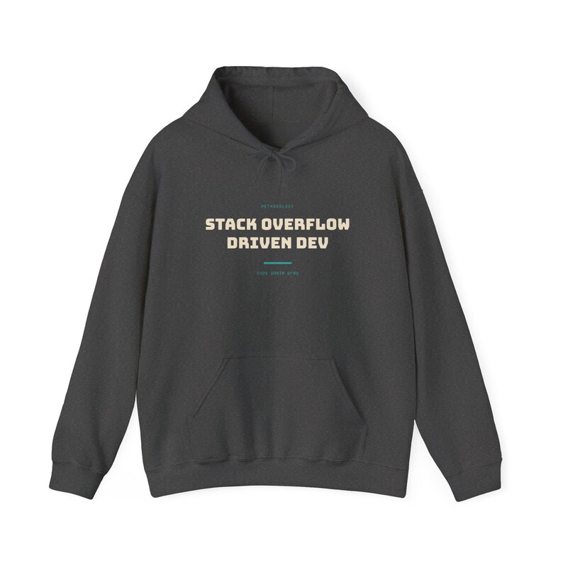 Desenvolvimento orientado pelo Stack Overflow | Moletom com capuz | Humor de TI | Administrador de sistemas imagem 6