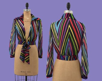 1940s Midnight Arc blouse