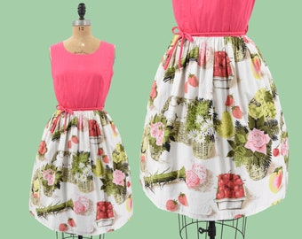 1950s Farmer's Market wrap dress