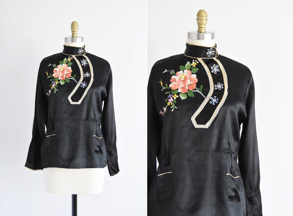 1940s Sleep Late lounge top