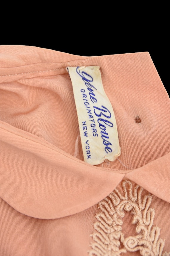 1940s Peach A Day blouse - image 8