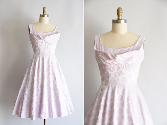 1950s Soft Spoken dress / vintage 50s cocktail dre