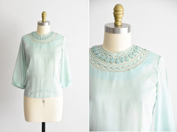 1940s Interlace blouse