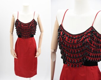 1950s Garnet Gala dress