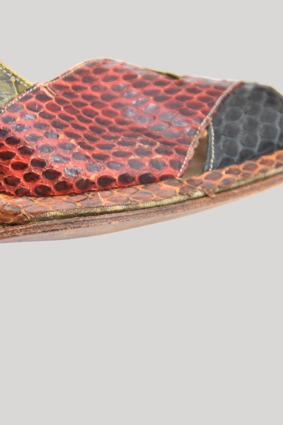 LT 1940s Scale Play color block wedge heels - image 5