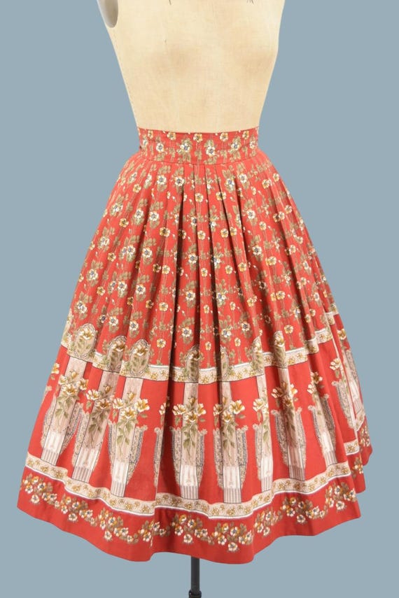 1950s Boulevard Bloom novelty skirt - image 8