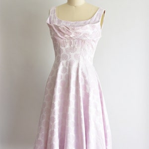 1950s Soft Spoken dress / vintage 50s cocktail dress / Gigi Young floral dress image 3