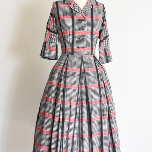 1950s Mad Plaid dress image 4