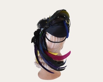 Vintage 1940s Fowl Play tilt hat