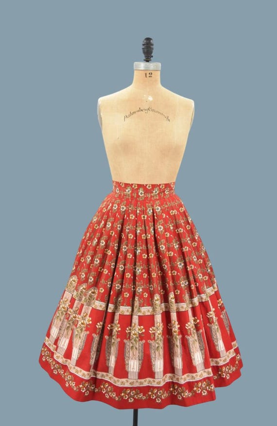 1950s Boulevard Bloom novelty skirt - image 2