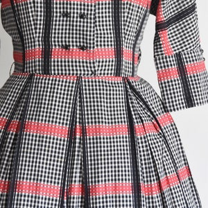 1950s Mad Plaid dress image 6