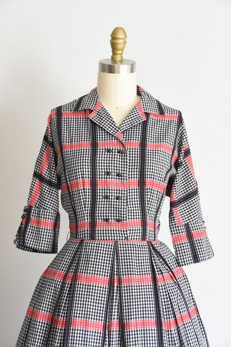 1950s Mad Plaid dress image 2