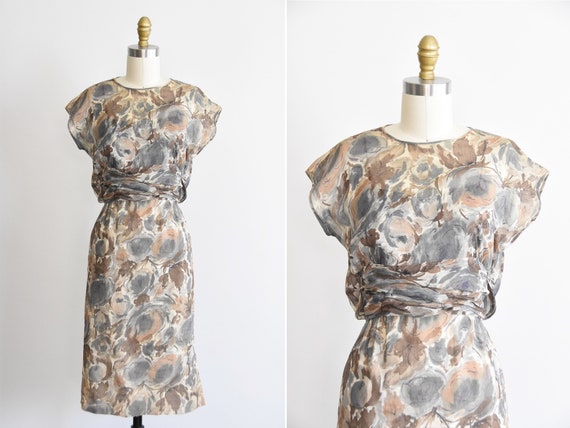 1960s Autumn Bloomers dress - image 1