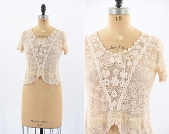 1930s Gentle Flowers blouse