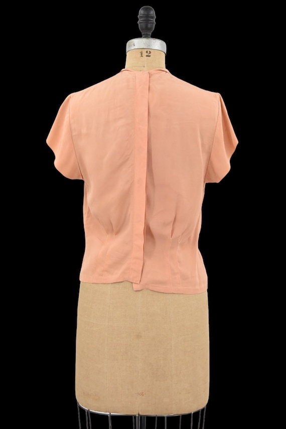 1940s Peach A Day blouse - image 3