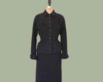 Vintage 1950s Night Ledger wool suit set