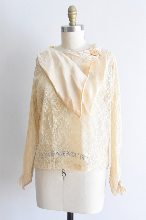 RESERVED 1920s Lady Of The Manor blouse - image 4